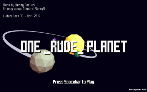 ONE _RUDE_ PLANET