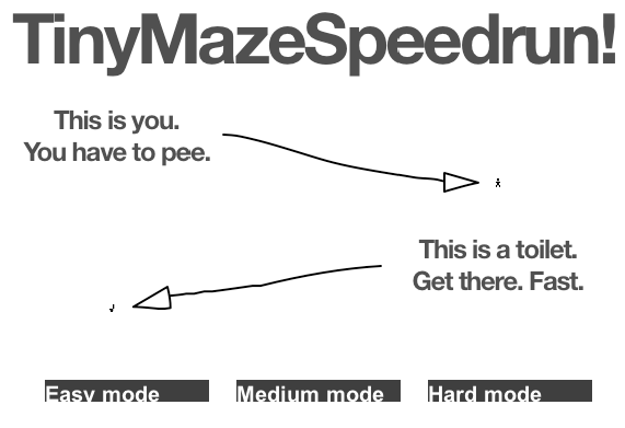 Tiny Maze Speedrun