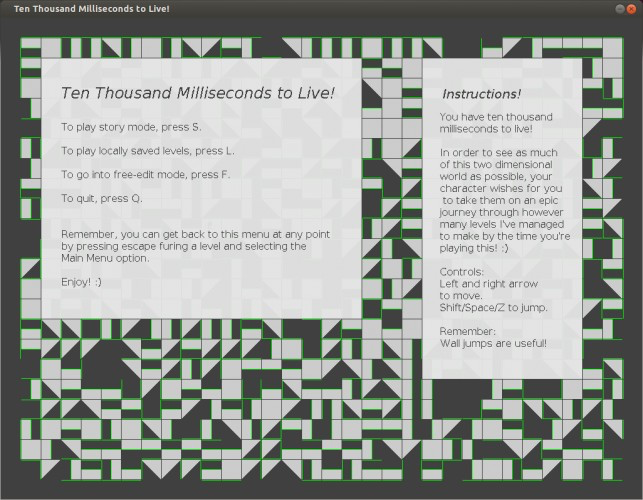 Ten Thousand Milliseconds to Live!