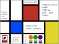 Composition with Yellow, Red, and Blue