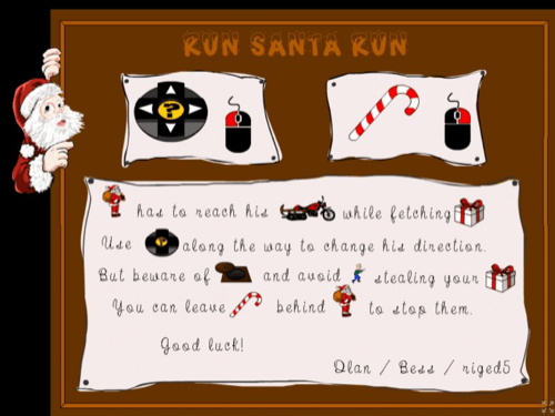 Run Santa, run!