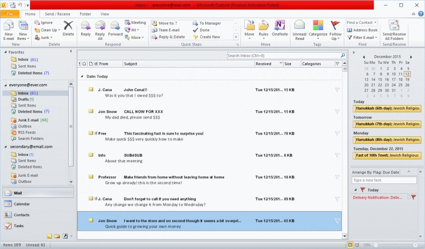 SPAM Simulator 2015