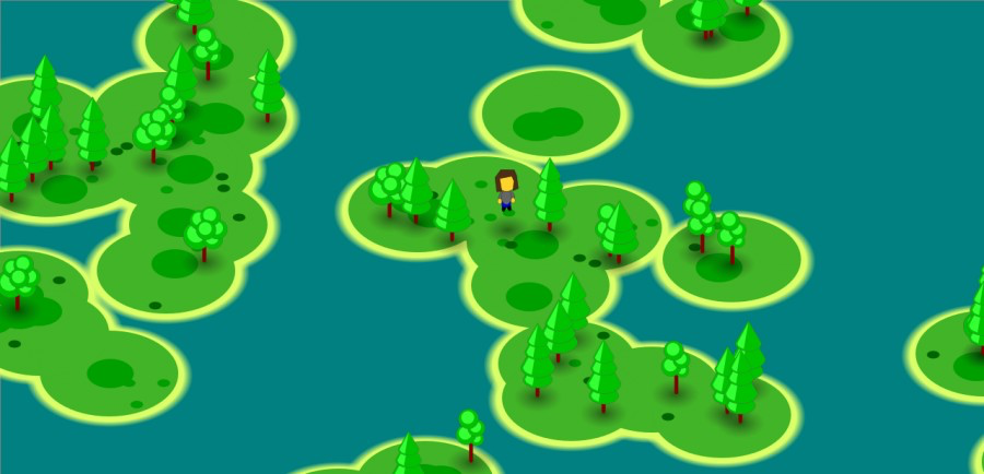 Hovergirl in Island World