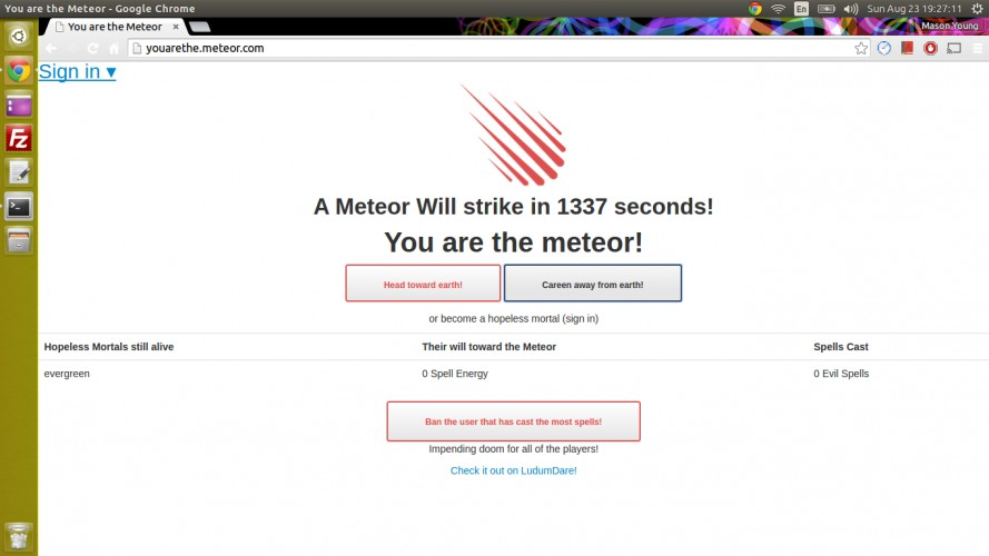You are the Meteor