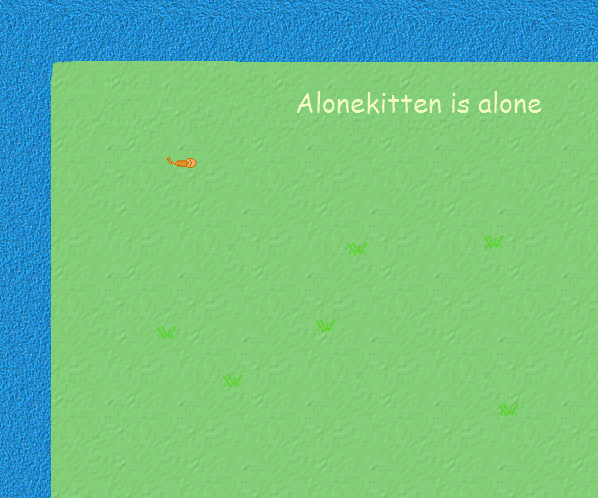 Alonekitten is alone