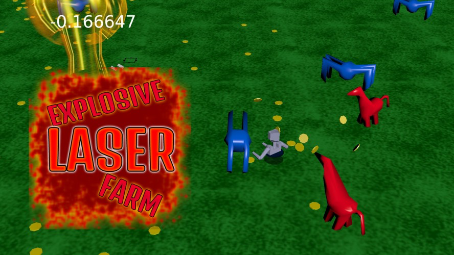 Explosive Laser Farm