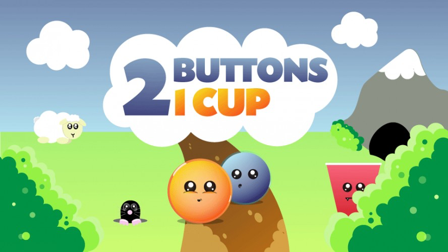 2 Buttons 1 Cup