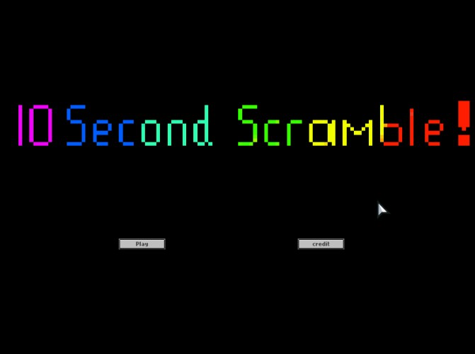 10 Second Scramble