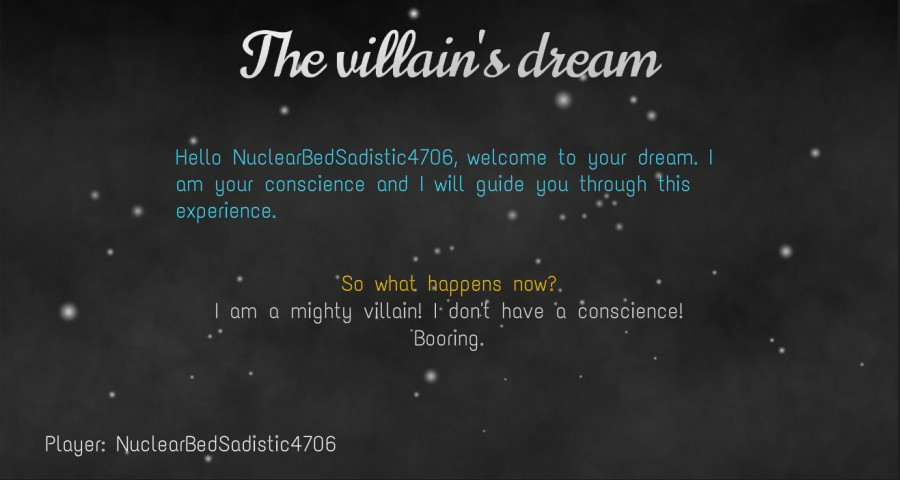 The villain's dream