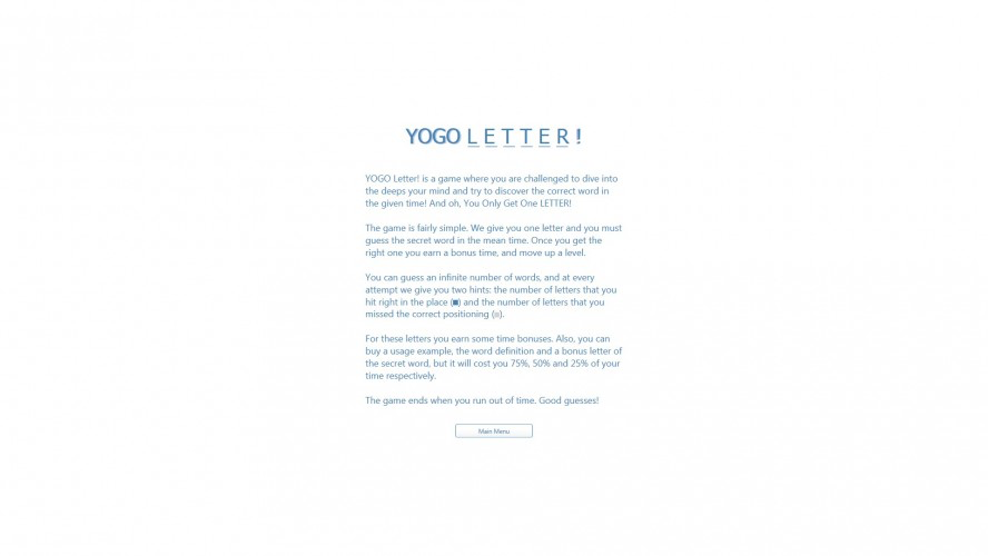 YOGO Letter!
