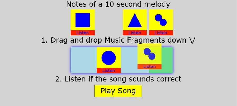 Notes of a melody