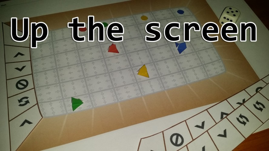 Up the screen