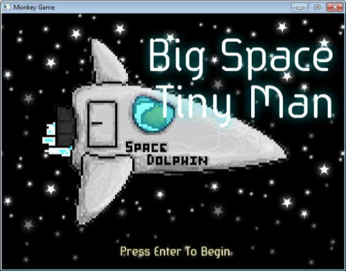 Big Space Tiny Man