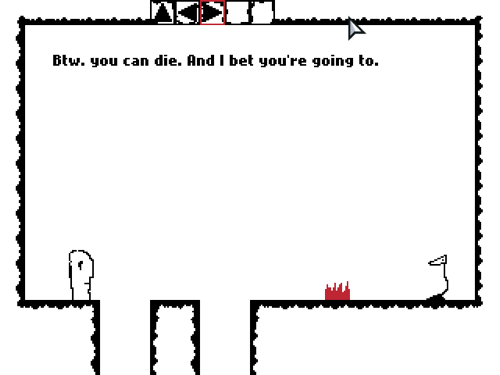 The amazingly clunky 2-button platformer!