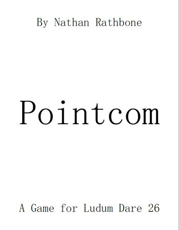 Pointcom: The 1-Page Minimalist Game