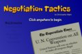 Negotiation Tactics