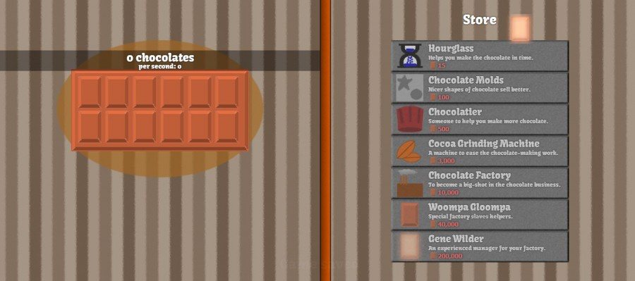Chocolate Clicker
