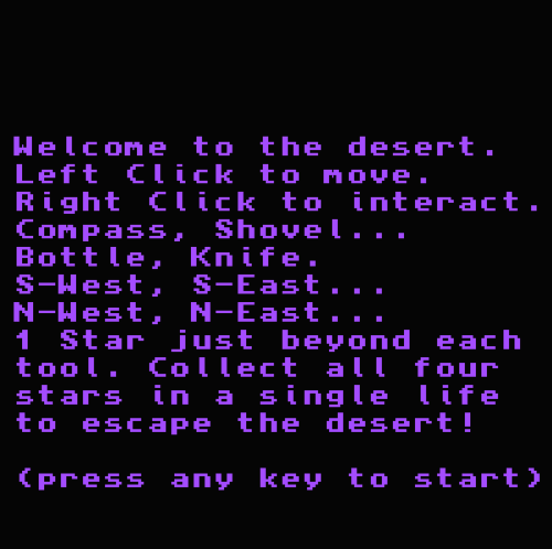 Four Stars Lost in the Desert