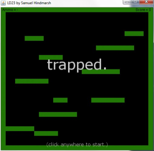 trapped.