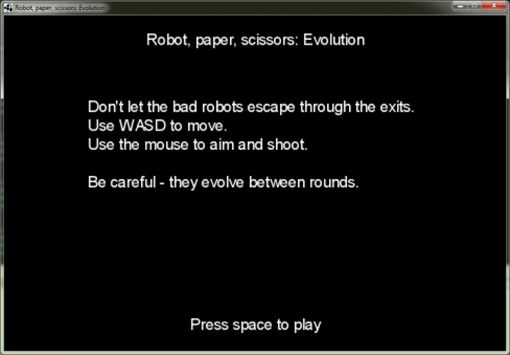 Robot, paper, scissors: Evolution