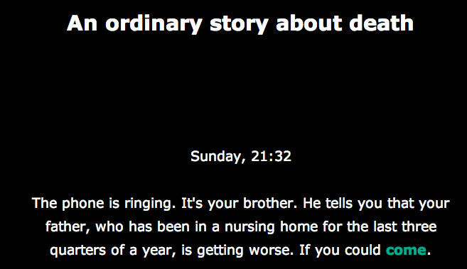 An ordinary story about death