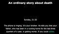 An ordinary story about death