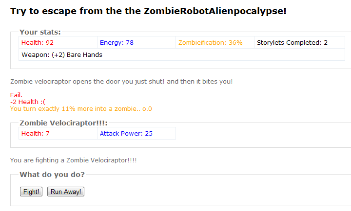 ZombieRobotAlienpocalypse Escape