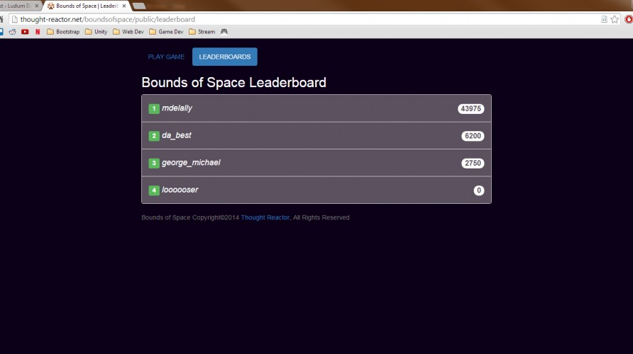 Bounds of Space