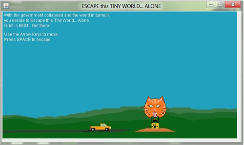 Escape this Tiny World Alone