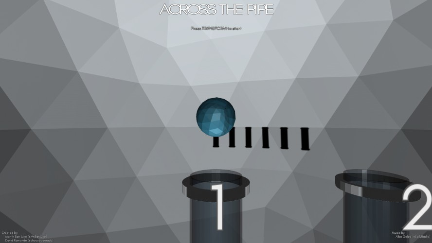 Across the pipe