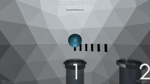 Across the pipe