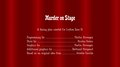 Murder on Stage