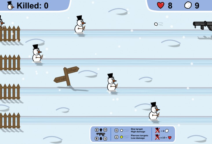 Snowman Defense - Ludum Dare 31