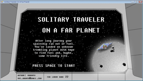 Solitary Traveler On A Far Planet