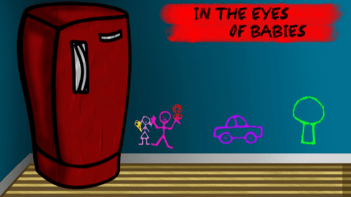 In the eyes of babies