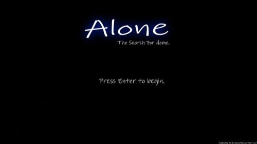 Alone- The search for home.