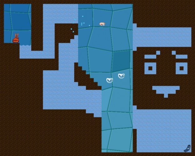 Flappy Shrimp Ninja Blob VS Blue Water Saussage !