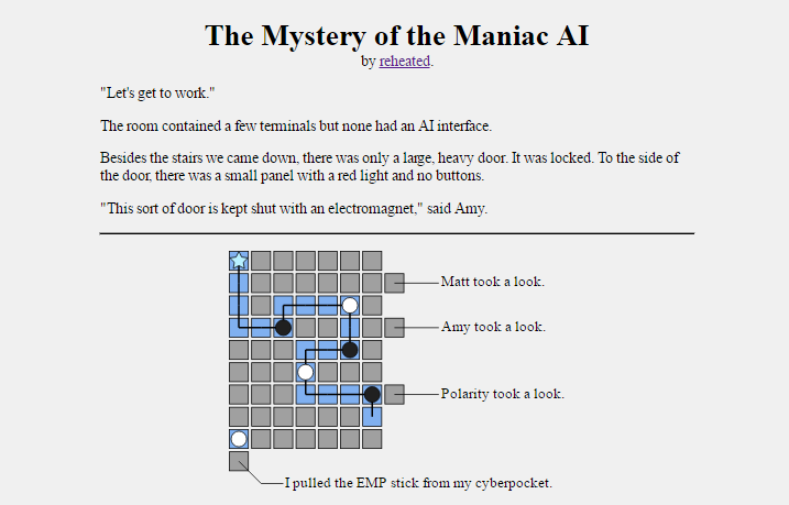 The Mystery of the Maniac AI