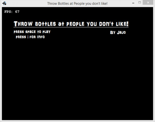 Throw Bottles at people you don't like!