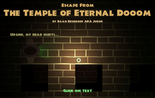 Escape From The Temple of Eternal Dooom