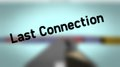 Last Connection