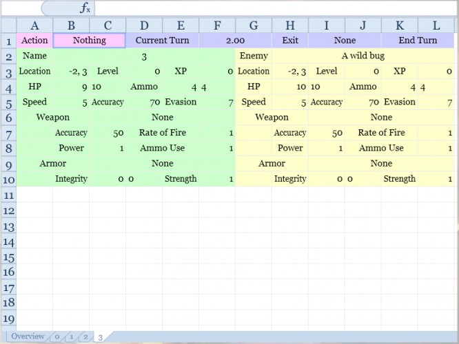Tactical Spreadsheet