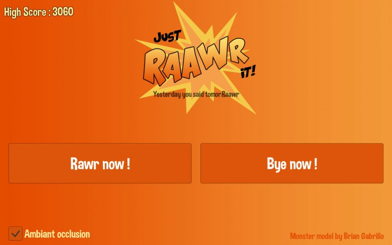 Just RAAWR it !