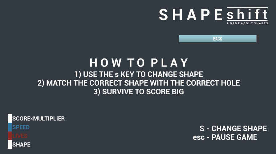 S H A P E s h i f t: A Game About Shapes