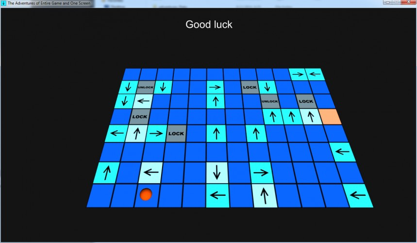 The Adventures of Entire Game and One Screen