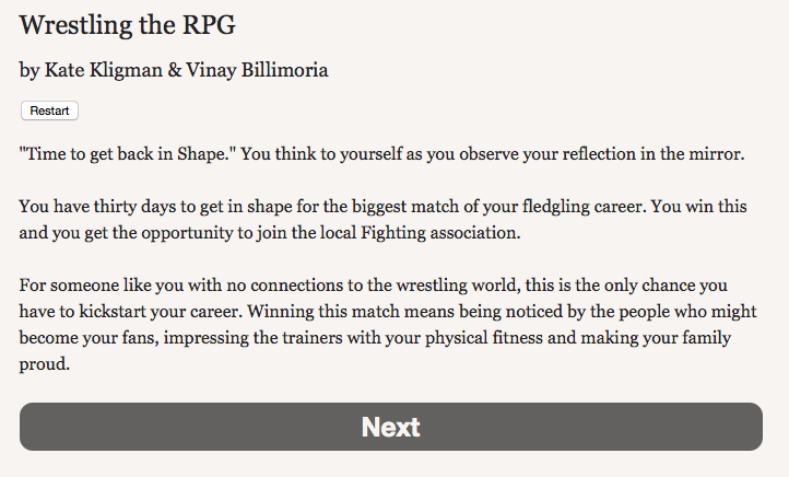 Wrestling the RPG
