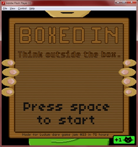 Boxed in.