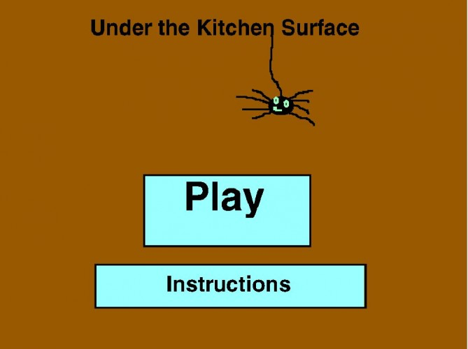 Under the kitchen surface