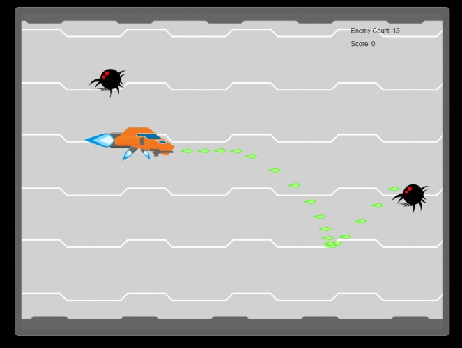 Nimin: A minimal sidescroll shooter
