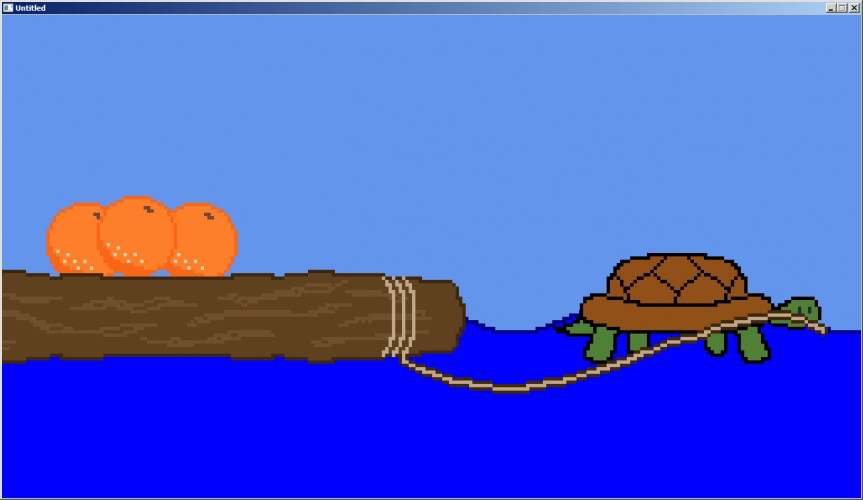 Turtle Eats Orange